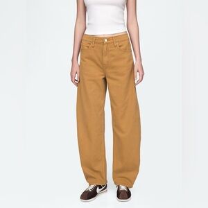 GAP Barrel High Rise Jeans Brown Tan NWT Size 26 2RS